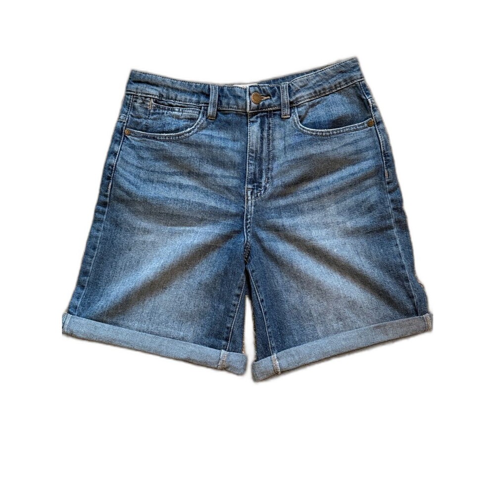 Wrangler Jean Shorts High Rise Medium Wash Denim Jorts Summer Womens 4 NWT